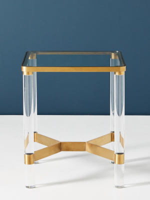 Oscarine Lucite End Table