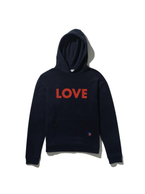 The Oversized Love Hoodie - Navy