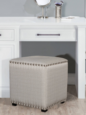 Lani Vanity Stool Light Gray - Hillsdale Furniture