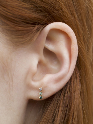 Botany Gradient Three-step Earrings