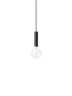 Socket Pendant High In Black