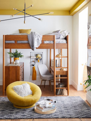 Mid-century Loft Bed - Acorn