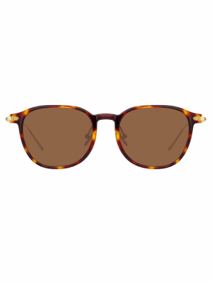 Linda Farrow Linear Meier C10 D-frame Sunglasses