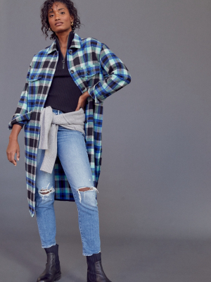 Sanctuary Cora Plaid Shirt Jacket