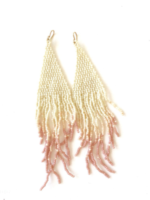 Madder Dip Beaded Earrings