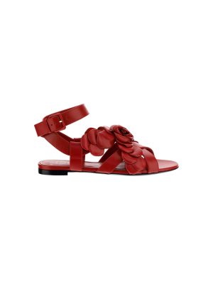 Valentino 03 Rose Flat Sandals