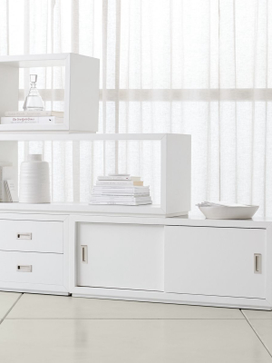 Aspect White 4-piece Large Modular Storage Set