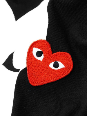 Heart Print & Patch T-shirt