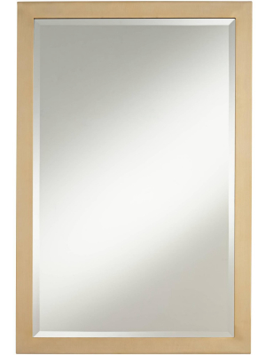 Possini Euro Design Possini Euro Metzeo French Brass 22" X 33" Wall Mirror