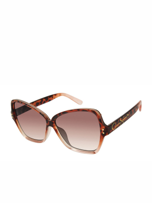 Stylish Butterfly Sunglasses In Rose Tortoise