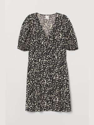 Puff-sleeved Dress