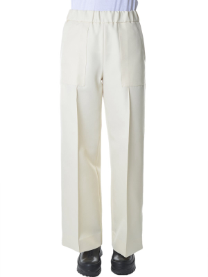 Jil Sander Elasticated Waist Wide Leg Pants