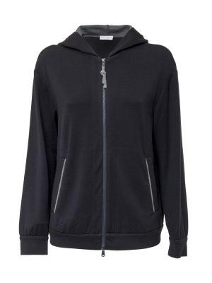 Brunello Cucinelli Zipped Hooded Sweatshirt