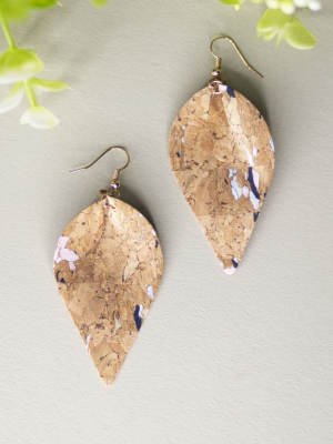 Leaf Cork Earrings
