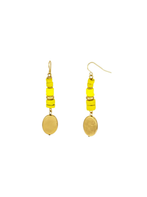 Carol Dauplaise Linear Drop Earrings