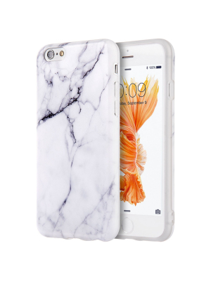 Insten Tpu Marble Case Compatible With Apple Iphone 6/6s, White