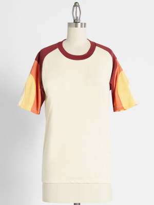 Modcloth X Camp Collection Mustard And Lettuce Ketchup Tee