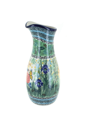 Blue Rose Polish Pottery Teresa Water Carafe