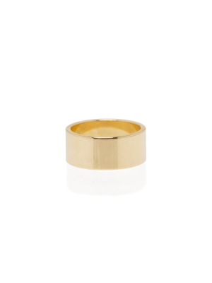 14k 8mm Wide Flat Band Ring