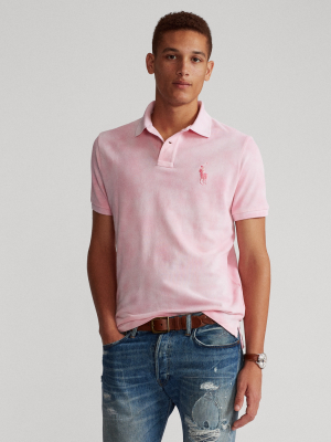 Pink Pony Custom Slim Tie-dye Polo Shirt