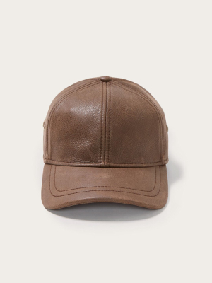 Peyton Leather Baseball Cap