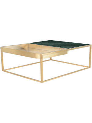 Corbett Square Coffee Table, Green