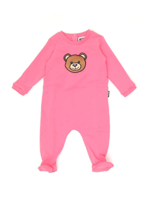 Moschino Kids Teddy Bear Patch Onesie