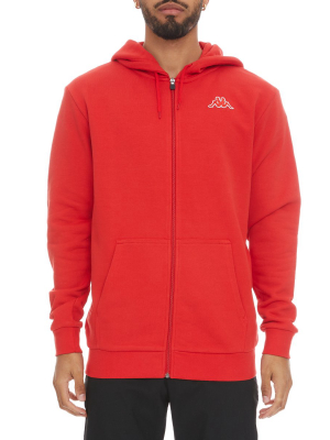 Logo Fleece Jackok Full Zip Jacket - Red Coral