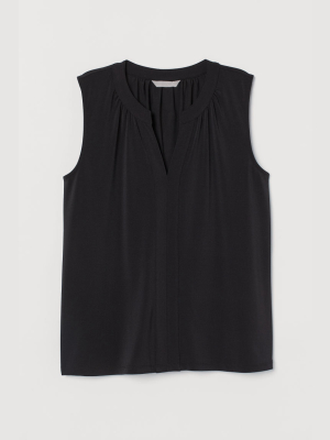 V-neck Jersey Top