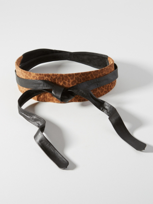 Classic Obi Suede Wrap Belt