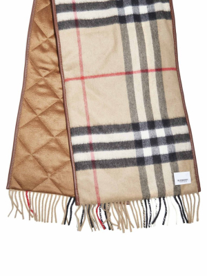 Burberry Quilted Check Scarf