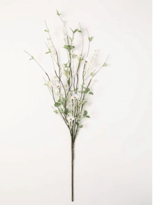 Sullivans Artificial Daisy And Eucalyptus Stem 44.5"h Green