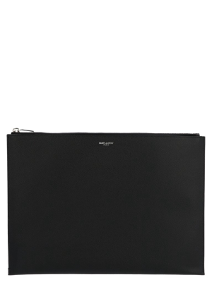 Saint Laurent Logo Embossed Document Holder