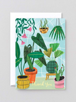 Wrap - 'thank You Plants' Greetings Card