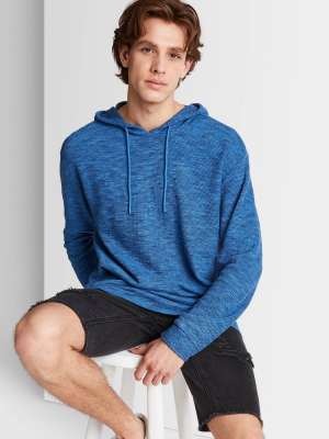 Men's Hooded Knit Sweater - Original Use™ Blue