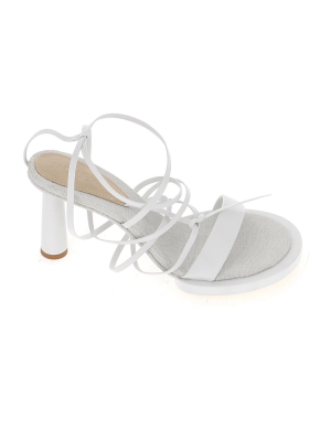 Jacquemus Les Carrés Ronds Asymmetrical Sandals