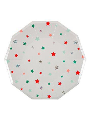 Meri Meri Stars Plate Lg S/8