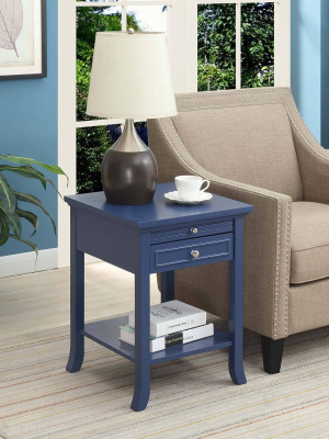 American Heritage Logan End Table With Drawer And Slide - Johar Furniture