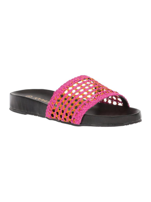 Akumal Fuchsia Woven Pool Slide