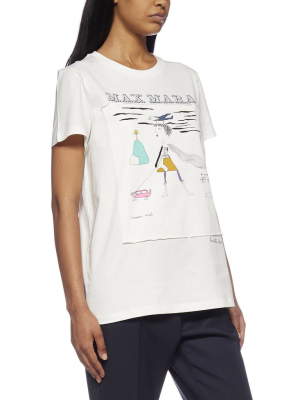 Max Mara Graphic Print Crewneck T-shirt