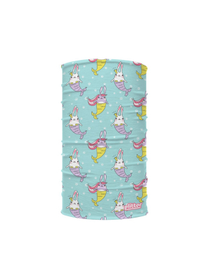 Mermaid Bunnies Pastel Kids Neck Gaiter