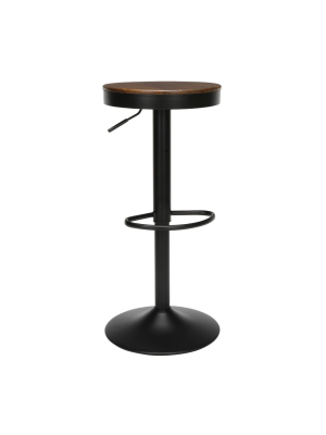 32" Industrial Modern Backless Adjustable Barstool - Ofm