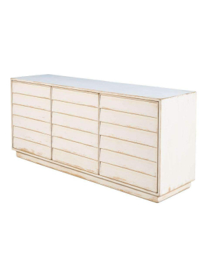 Louvered Cabinet  White