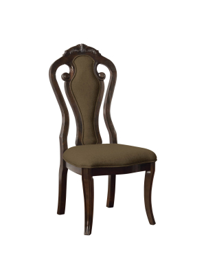 Set Of 2 Koblenz Traditional Cushioned Dining Side Chair Walnut - Homes: Inside + Out