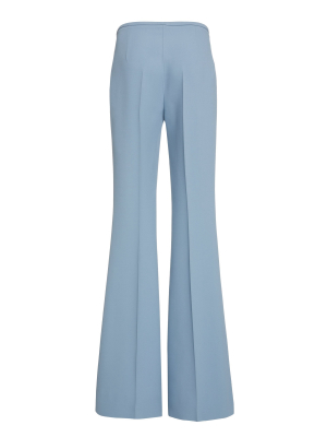 High-rise Flared Crepe Pants