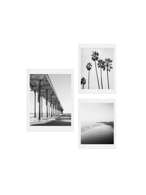 16"x20" The Pier Gallery Decorative Wall Art Set Gray - Deny Designs