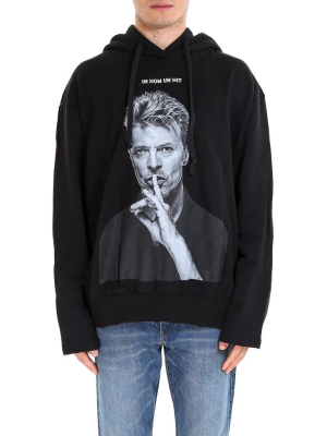 Ih Nom Uh Nit Bowie Print Hoodie