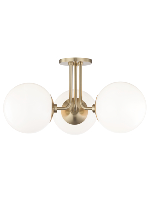 Stella 3 Light Semi Flush