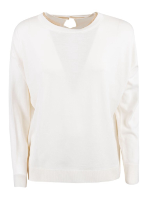 Brunello Cucinelli Sequin Embellished Collar Jumper