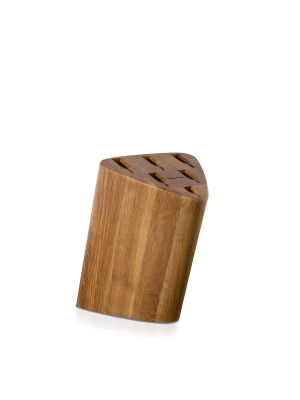 Prism Oak Knife Block